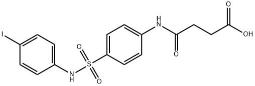 4-{4-[(4-iodoanilino)sulfonyl]anilino}-4-oxobutanoic acid 结构式