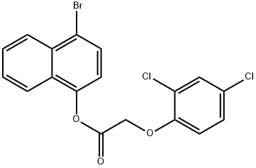 4-bromo-1-naphthyl (2,4-dichlorophenoxy)acetate 结构式