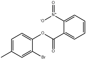 2-bromo-4-methylphenyl 2-nitrobenzoate 结构式