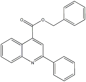 benzyl 2-phenyl-4-quinolinecarboxylate 结构式