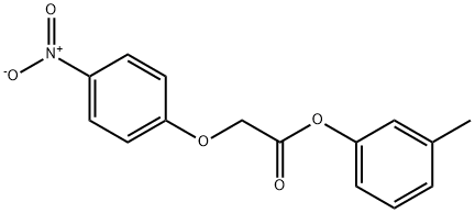 3-methylphenyl {4-nitrophenoxy}acetate 结构式