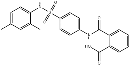 2-({4-[(2,4-dimethylanilino)sulfonyl]anilino}carbonyl)benzoic acid 结构式