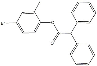 4-bromo-2-methylphenyl diphenylacetate 结构式