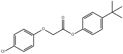 4-tert-butylphenyl (4-chlorophenoxy)acetate 结构式