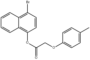 4-bromo-1-naphthyl (4-methylphenoxy)acetate 结构式