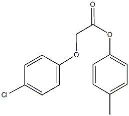 4-methylphenyl (4-chlorophenoxy)acetate 结构式