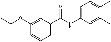 N-(3,4-dimethylphenyl)-3-ethoxybenzamide 结构式