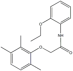 N-(2-ethoxyphenyl)-2-(2,3,6-trimethylphenoxy)acetamide 结构式