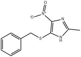 5-(benzylsulfanyl)-4-nitro-2-methyl-1H-imidazole 结构式