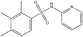2,3,4-trimethyl-N-(2-pyridinyl)benzenesulfonamide 结构式