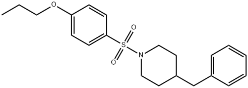 4-benzyl-1-[(4-propoxyphenyl)sulfonyl]piperidine 结构式