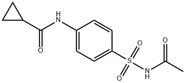 N-{4-[(acetylamino)sulfonyl]phenyl}cyclopropanecarboxamide 结构式