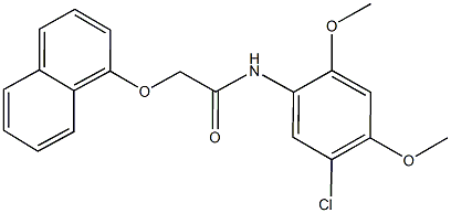 N-(5-chloro-2,4-dimethoxyphenyl)-2-(1-naphthyloxy)acetamide 结构式