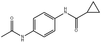 N-[4-(acetylamino)phenyl]cyclopropanecarboxamide 结构式