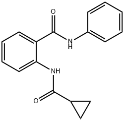 2-[(cyclopropylcarbonyl)amino]-N-phenylbenzamide 结构式