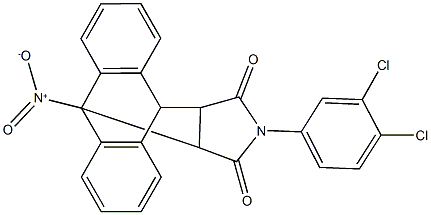 17-(3,4-dichlorophenyl)-1-[hydroxy(oxido)amino]-17-azapentacyclo[6.6.5.0~2,7~.0~9,14~.0~15,19~]nonadeca-2,4,6,9,11,13-hexaene-16,18-dione 结构式