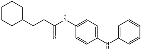 N-(4-anilinophenyl)-3-cyclohexylpropanamide 结构式