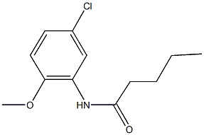 N-(5-chloro-2-methoxyphenyl)pentanamide 结构式