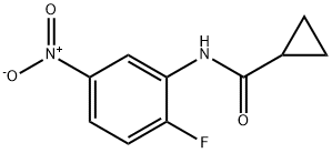 N-{2-fluoro-5-nitrophenyl}cyclopropanecarboxamide 结构式