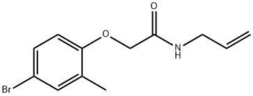 N-allyl-2-(4-bromo-2-methylphenoxy)acetamide 结构式