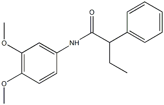 N-(3,4-dimethoxyphenyl)-2-phenylbutanamide 结构式