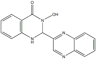 3-hydroxy-2-(2-quinoxalinyl)-2,3-dihydro-4(1H)-quinazolinone 结构式