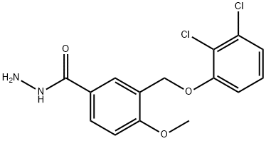3-((2,3-二氯苯氧基)甲基)-4-甲氧基苯甲酰肼 结构式