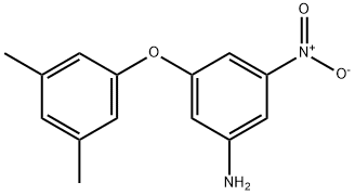 3-(3,5-二甲基苯氧基)-5-硝基苯胺 结构式