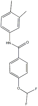 4-(difluoromethoxy)-N-(3,4-dimethylphenyl)benzamide 结构式