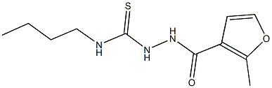 N-butyl-2-(2-methyl-3-furoyl)hydrazinecarbothioamide 结构式