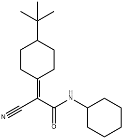 2-(4-tert-butylcyclohexylidene)-2-cyano-N-cyclohexylacetamide 结构式