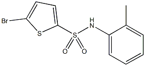 5-bromo-N-(2-methylphenyl)-2-thiophenesulfonamide 结构式