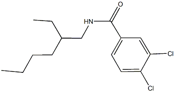 3,4-dichloro-N-(2-ethylhexyl)benzamide 结构式