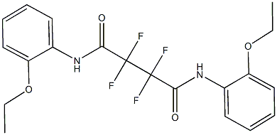 N~1~,N~4~-bis(2-ethoxyphenyl)-2,2,3,3-tetrafluorosuccinamide 结构式