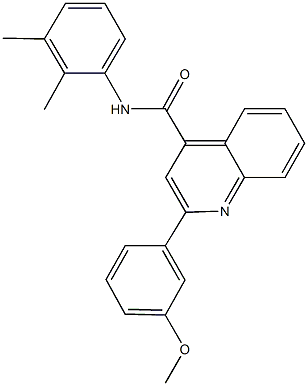 N-(2,3-dimethylphenyl)-2-(3-methoxyphenyl)-4-quinolinecarboxamide 结构式