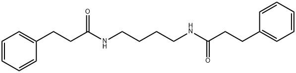 3-phenyl-N-{4-[(3-phenylpropanoyl)amino]butyl}propanamide 结构式