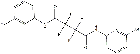 N~1~,N~4~-bis(3-bromophenyl)-2,2,3,3-tetrafluorosuccinamide 结构式