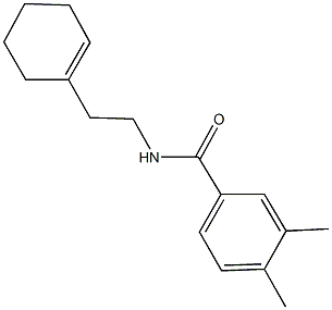 N-[2-(1-cyclohexen-1-yl)ethyl]-3,4-dimethylbenzamide 结构式