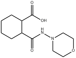 2-[(4-morpholinylamino)carbonyl]cyclohexanecarboxylic acid 结构式