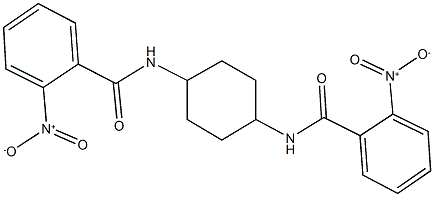 2-nitro-N-[4-({2-nitrobenzoyl}amino)cyclohexyl]benzamide 结构式