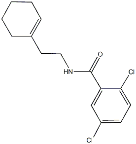 2,5-dichloro-N-[2-(1-cyclohexen-1-yl)ethyl]benzamide 结构式