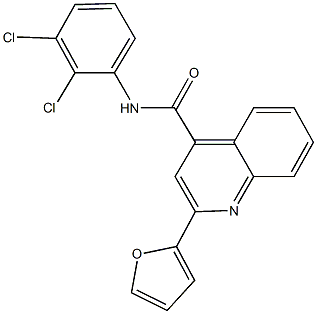 N-(2,3-dichlorophenyl)-2-(2-furyl)-4-quinolinecarboxamide 结构式