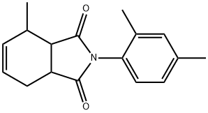 2-(2,4-dimethylphenyl)-4-methyl-3a,4,7,7a-tetrahydro-1H-isoindole-1,3(2H)-dione 结构式