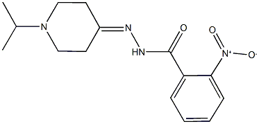 2-nitro-N'-(1-isopropyl-4-piperidinylidene)benzohydrazide 结构式