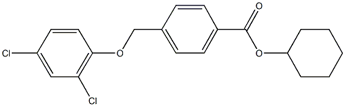 cyclohexyl 4-[(2,4-dichlorophenoxy)methyl]benzoate 结构式