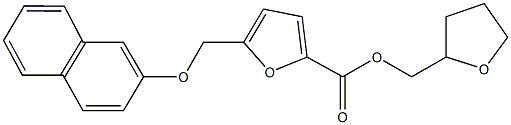 tetrahydro-2-furanylmethyl 5-[(2-naphthyloxy)methyl]-2-furoate 结构式