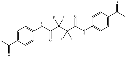 N~1~,N~4~-bis(4-acetylphenyl)-2,2,3,3-tetrafluorosuccinamide 结构式