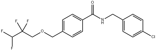 N-(4-chlorobenzyl)-4-[(2,2,3,3-tetrafluoropropoxy)methyl]benzamide 结构式