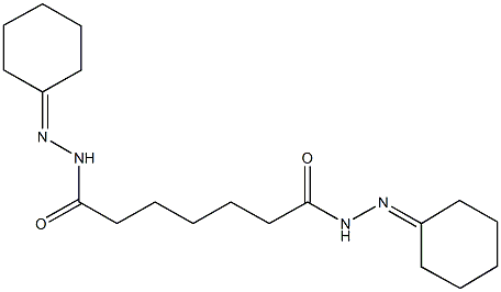 N'~1~,N'~7~-dicyclohexylideneheptanedihydrazide 结构式