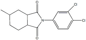 2-(3,4-dichlorophenyl)-5-methylhexahydro-1H-isoindole-1,3(2H)-dione 结构式